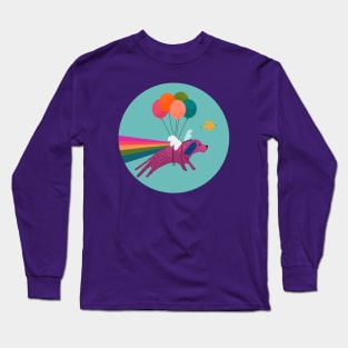 Free Like a Bird Dog Long Sleeve T-Shirt